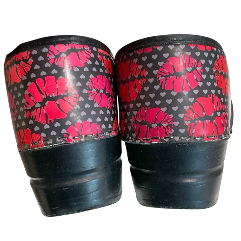 Sanita Lipstick Kiss Heart Leather Professional Clogs Women’s 40 - Picture 9 of 12